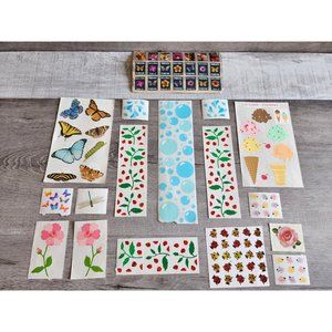 Scrapbook Stickers Spring Flowers Ladybugs Card Journal Large LOT Grossman's #48